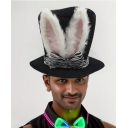 Easter cute rabbit ears hat performance party decoration makeup costume props rabbit top hat