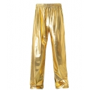 European size metal shiny stage performance party casual trousers teenagers personality fashion performance team trousers