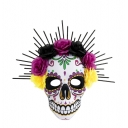 Mexican Day of the Dead flower tie mask EVA skull mask party masquerade dress up festival props