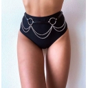 European and American new punk Gothic chain decorative belt personality fashion waist corset circle belt waist chain