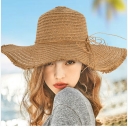 Fashion large brim hat for women large head circumference straw hat fisherman hat for women summer sun protection sun hat beach hat summer