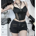 Dark cross print suspenders 2025 new slim sexy hot girl all-match vest top