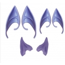 Halloween elf makeup ears props Avatar elf ears goblin monster luminous latex fake ears (blister cardboard packaging)