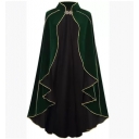 New medieval suede cape cos Halloween retro gold-edged cape stage performance cos costume