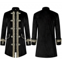 New Halloween medieval men's court stand collar coat steam punk retro coat clothing