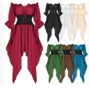 2025 Halloween costume medieval Victorian Renaissance court style retro irregular dress for women