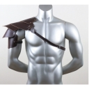 Retro medieval plush leather patchwork wristbands for men and women, punk arm guards, cosplay stage costumes