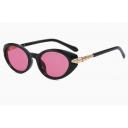 Snakehead cat-eye sunglasses for women, high-end 2026 new European and American fashion brand oval frame retro men's sunglasses