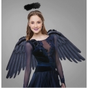 Halloween Angel Wings Simulation Feather Non-woven Wings Stage Performance Costume Props Set - New Arrival