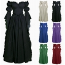 New medieval court dress, retro style, European and American stage performance long dress.