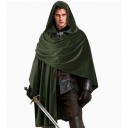 Medieval cloak cosplay knight's cape role-playing Halloween Renaissance cosplay dark style