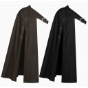 New European and American steampunk cape/half-shoulder cloak with belt medieval Halloween cosplay costume