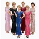 1920s Beaded Sequin Evening Gown, Beaded Sequin Evening Gown, Prom/Party Dress