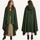 2026 Elf Knight Short Cloak Cosplay Costume, Halloween Role-Playing Elf Wizard Velvet Cloak