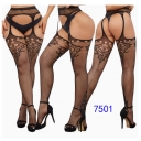Fishnet stockings, sexy pantyhose, lingerie, jacquard suspender stockings