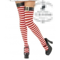 Christmas accessories Christmas stockings thigh socks knee socks lace striped belt stockings