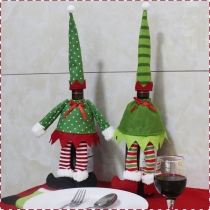 Christmas wine bottle supplies red wine bottle bag champagne wine bag 2 pieces