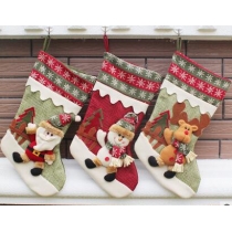 Christmas socks Christmas gift bag ornaments family Christmas atmosphere decorations 2 pieces