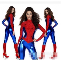The new game uniforms role-playing PU imitation Pi Si Spider-Man clothing stage performance service