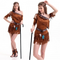 Indian tribes princess clothing role - playing clothing uniforms temptation performance service