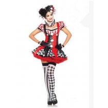 2014 new PU leather clothing circus clown costume role playing uniform temptation wholesale manufacturers