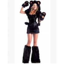Halloween animal fur plush new dress uniforms temptation role-playing black bears wholesale