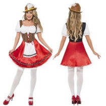 Oktoberfest waiter serving maid loaded maid costume Halloween costume Cafe