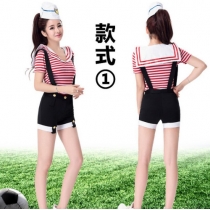The euro 2016 football baby suit! Fuck dress cheerleaders female ds costumes stage performance clothing