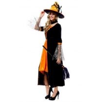 Halloween costume adult female witch high-grade witch Cosplay party bar table costumes, dress and hat