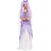 Halloween Dinner Tee dress purple dress offbeat bridal wear Halloween costumes stage