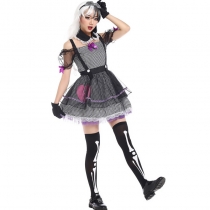 Halloween masquerade party dress maid loaded word shoulder sexy maid uniform