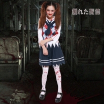Halloween Horror Halloween bloody bloody student uniforms temptation adult female students loaded