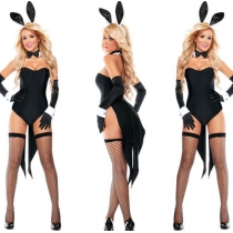 Sexy bunny suit Halloween costume role-play fun Siamese Bunny dress uniforms