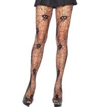 Black Sexy Skull Pantyhose Socks