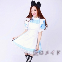 Alice in Wonderland Super Meng maid with blue maid service