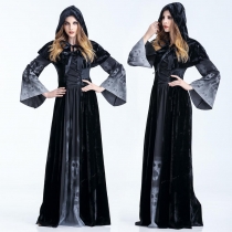 2016 new long hooded witch demon role-playing Halloween witch suits