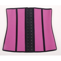 2016 Hot latex waist trainer corset punching for ladies