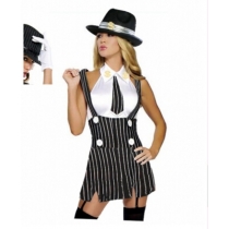 Ladies sexy costume​ gangster costume