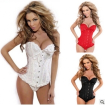 Factory wholesale Europe and America burst models reinforced girly corset palace corset Amazon