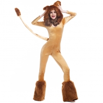 2017 new luxury lion suit Deluxe Lion Costume Halloween animals play stage equipment