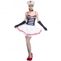 Navy uniform temptation Navy dress cosplay show costumes night theater clothes ocean theme party