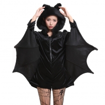 2017 Halloween cosplay dress black bats vampire ladies game uniforms