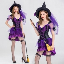 Halloween Purple Witch Witch Costume Halloween Party Party Sexy Stage Costume Costume