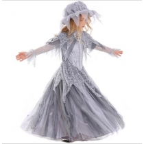 New Halloween Ghost Princess Bridal Flower Kids Ghost Festival Children's Witch Wear