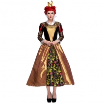 2018 new Alice in Wonderland Heart Queen COS clothing Vintage Palace costume Halloween poison queen suit