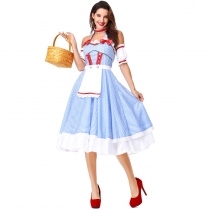 2019 new Wizard of Oz, Dorothy Dorothy COS clothing Halloween stage dress French manor maid skirt