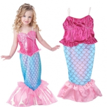 Kids Mermaid Swimsuit Bikini Girls Mermaid Tail with Finned Swimsuit Child's Wear Split Swimsuit Mermaid Tail Clothing Swimwear
