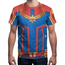 2019 explosions Marvel Carver Danvers cosplay surprise captain T-shirt