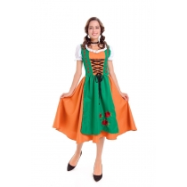 German Oktoberfest clothing men and women couples beer restaurant beer service student clothing