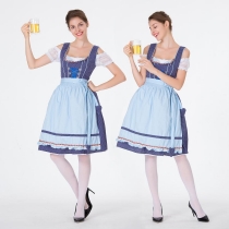 German Oktoberfest Bavarian traditional beer dress dress cotton embroidered maid costume maid costume